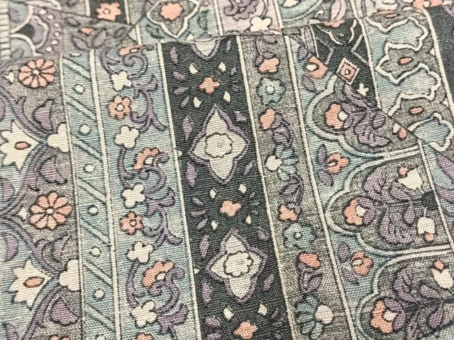 平和屋着物▽上質な紬 単衣 切り嵌め花文 正絹 逸品 AAAV8351fy