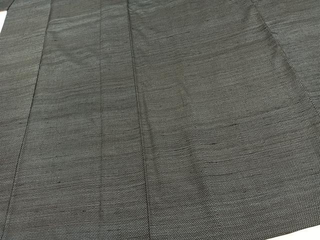 平和屋着物▽上質な紬　単衣　十字絣　正絹　逸品　AAAV8352fy