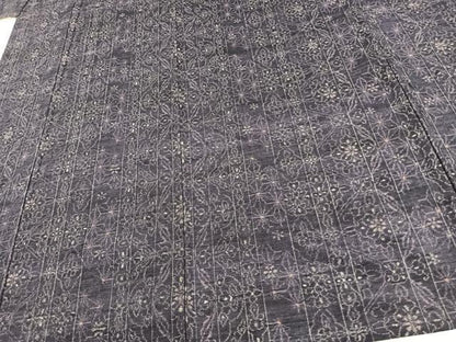 平和屋着物▽上質な紬 単衣 麻の葉間道 正絹 逸品 未使用 AAAV8353fy