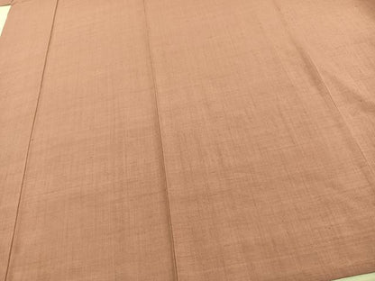 平和屋着物▽本場結城紬 重要無形文化財 単衣 色無地 一斤染色 正絹 逸品 AAAV8356fy