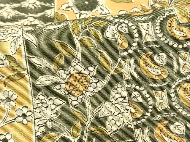 平和屋着物▽上質な小紋 単衣 草花文 さが美扱い 正絹 逸品 AAAV8358fy