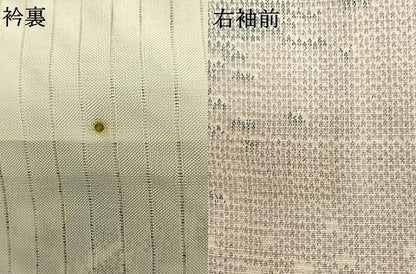 平和屋着物▽上質な紬 単衣 草花文 正絹 逸品 AAAV8360fy