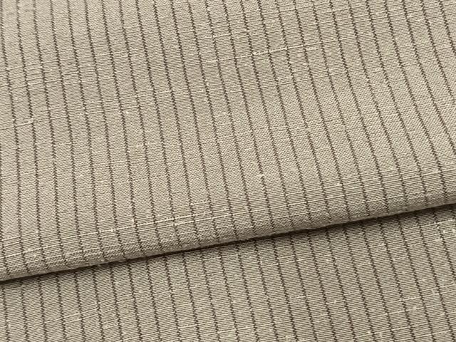 平和屋着物▽上質な紬 単衣 縞 正絹 逸品 AAAV8366fy