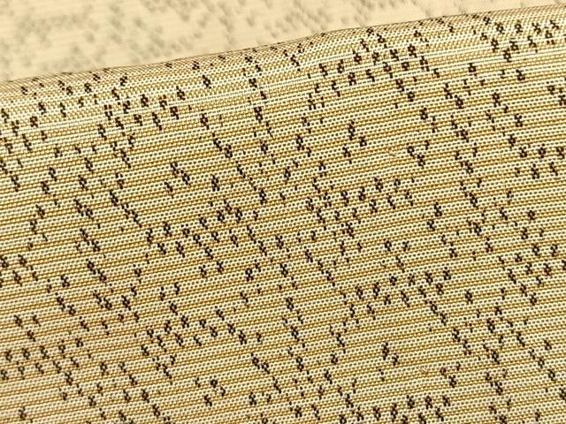 平和屋着物▽上質な紬 単衣 幾何学文 正絹 逸品 AAAV8368fy