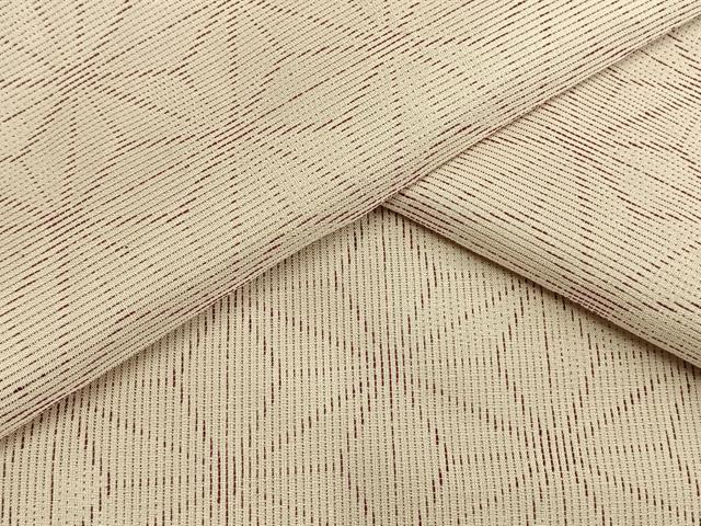 平和屋着物▽上質な紬 単衣 麻の葉文様 正絹 逸品 未使用 AAAV8373fy