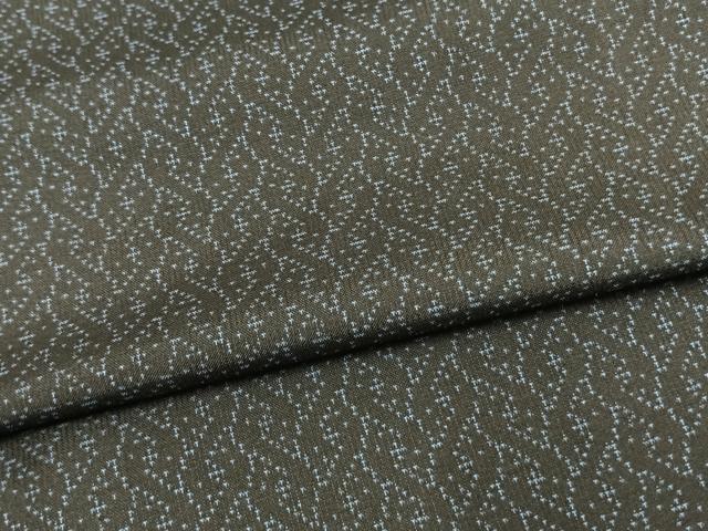 平和屋着物▽本場大島紬 単衣 幾何学文 正絹 逸品 AAAV8375fy