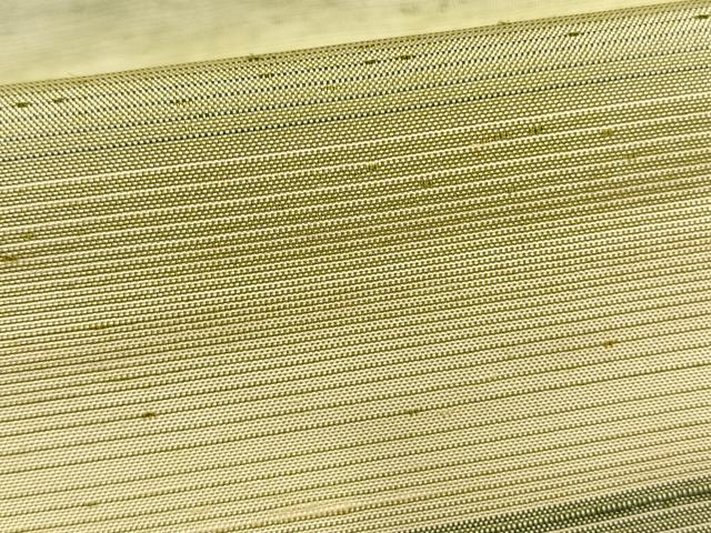 平和屋着物▽上質な紬 単衣 横縞 正絹 逸品 AAAV8379fy