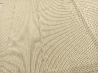 平和屋着物▽お召 単衣 縞 正絹 逸品 AAAV8380fy