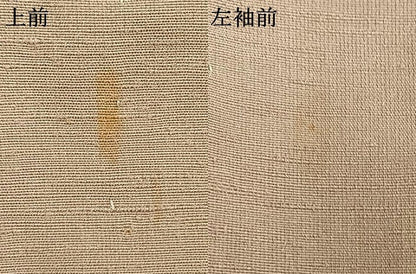 平和屋着物▽訪問着 単衣 紬地 刺繍 草花文 正絹 逸品 AAAV8384fy