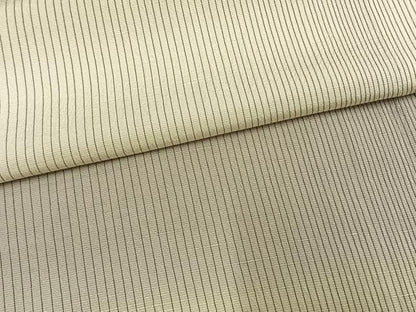 平和屋着物▽北大路魯山人 訪問着 単衣 縞 正絹 逸品 AAAV8390fy