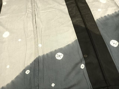 平和屋着物▽訪問着 無双 紗袷 紗×紗 絞り 丸文 正絹 逸品 AAAV8401fy