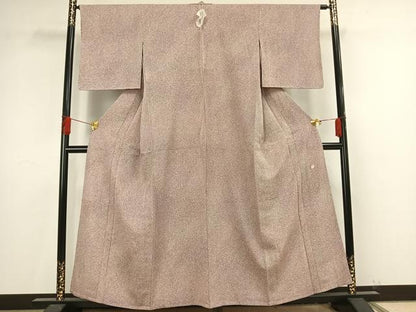 平和屋着物▽本薪蝋染工芸作家 木村勝美 小紋 単衣 霞文 正絹 逸品 未使用 AAAV8407fy