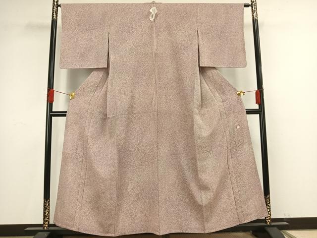 平和屋着物▽本薪蝋染工芸作家 木村勝美 小紋 単衣 霞文 正絹 逸品 未使用 AAAV8407fy