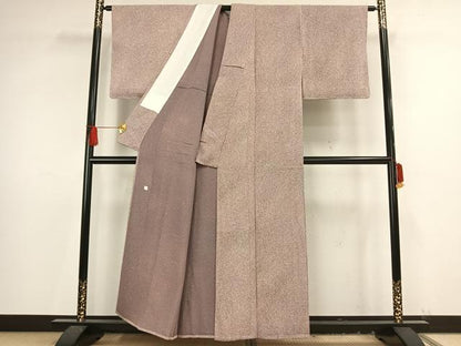 平和屋着物▽本薪蝋染工芸作家 木村勝美 小紋 単衣 霞文 正絹 逸品 未使用 AAAV8407fy