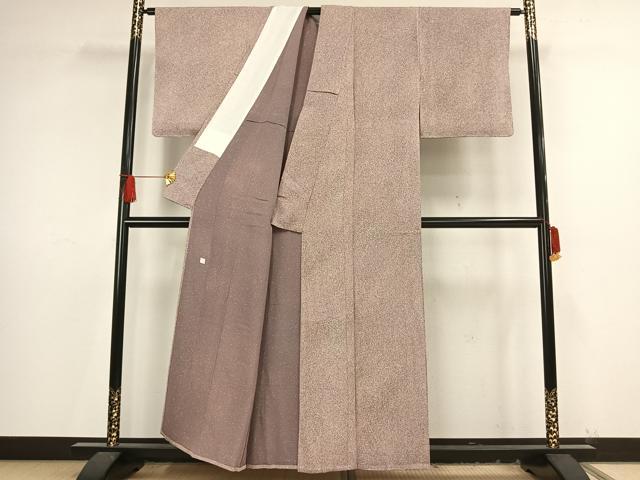 平和屋着物▽本薪蝋染工芸作家 木村勝美 小紋 単衣 霞文 正絹 逸品 未使用 AAAV8407fy