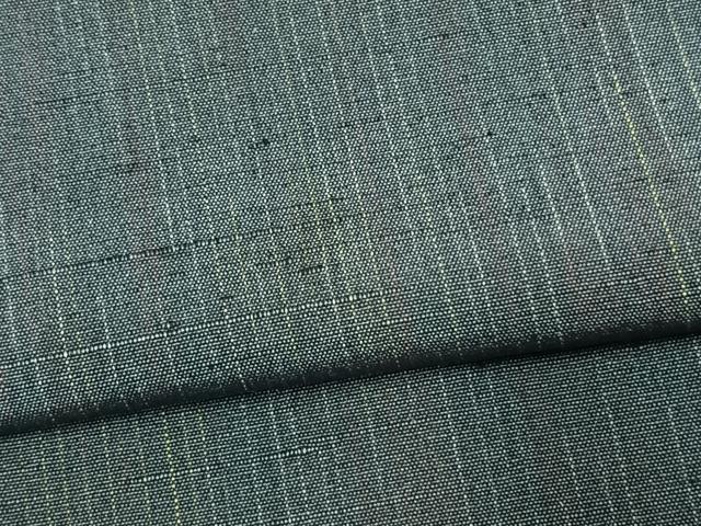 平和屋着物▽上質な紬 単衣 縞 正絹 逸品 AAAV8408fy