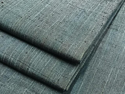 平和屋着物▽上質な紬 単衣 縞 正絹 逸品 AAAV8408fy