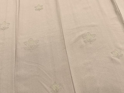 平和屋着物▽訪問着 単衣 総刺繍 中国三大刺繍 相良刺繍 草花文 正絹 逸品 AAAV8409fy
