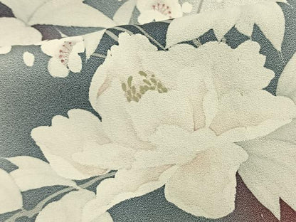 平和屋着物▽訪問着　単衣　枝花文　暈し染め　正絹　逸品　AAAV8410fy