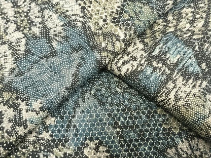 平和屋着物▽上質な小紋 単衣 樹林文 正絹 逸品 AAAV8415fy