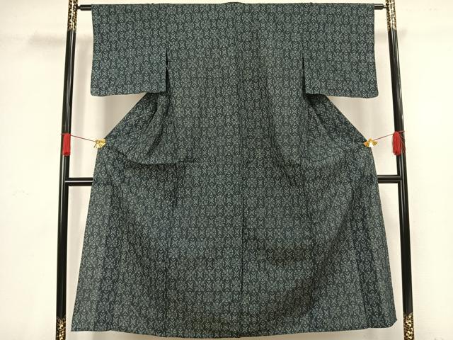 平和屋着物▽小紋 単衣 幾何学文様 AAAV8425fy