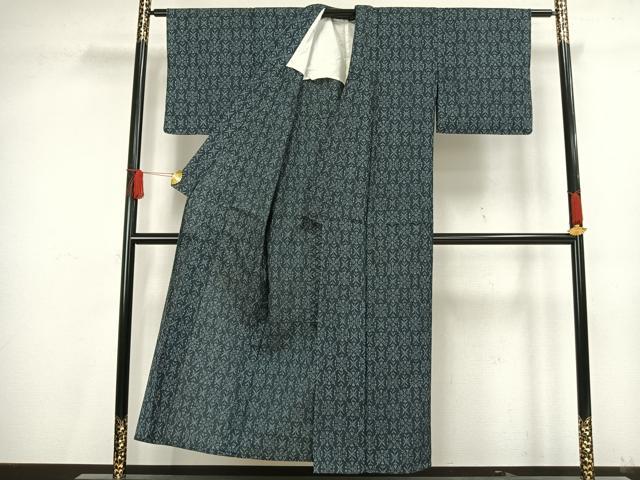 平和屋着物▽小紋 単衣 幾何学文様 AAAV8425fy