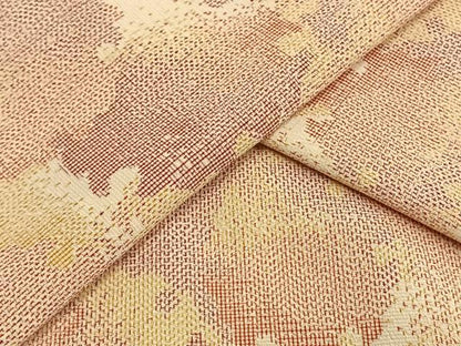 平和屋着物▽お召 単衣 雪輪文 正絹 逸品 AAAV8428fy