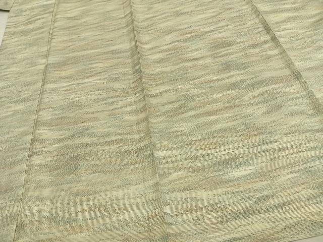 平和屋着物▽上質な紬　単衣　霞文　正絹　逸品　AAAV8433fy