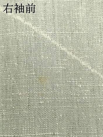 平和屋着物▽上質な紬 単衣 草花文 正絹 逸品 AAAV8435fy