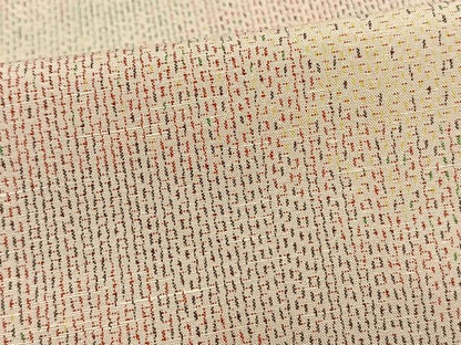 平和屋着物▽上質な紬　単衣　霞文　正絹　逸品　AAAV8440fy