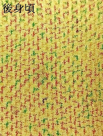 平和屋着物▽お召 単衣 霞文 正絹 逸品 AAAV8442fy