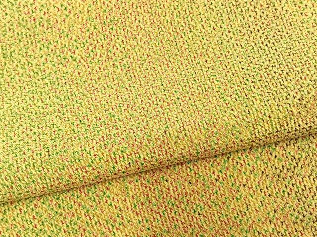 平和屋着物▽お召 単衣 霞文 正絹 逸品 AAAV8442fy
