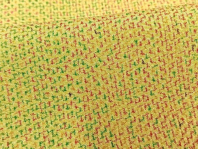 平和屋着物▽お召 単衣 霞文 正絹 逸品 AAAV8442fy