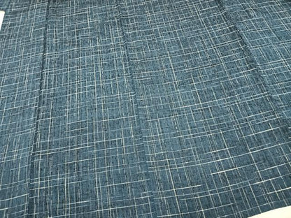 平和屋着物▽上質な紬 単衣 格子 正絹 逸品 AAAV8449fy