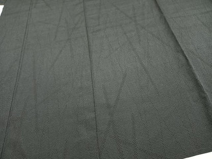平和屋着物▽本塩沢 単衣 110亀甲 幾何学文様 正絹 逸品 AAAV8451fy