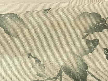 平和屋着物▽訪問着 無双 紗袷 紗×紗 草花文 正絹 逸品 AAAV8462fy