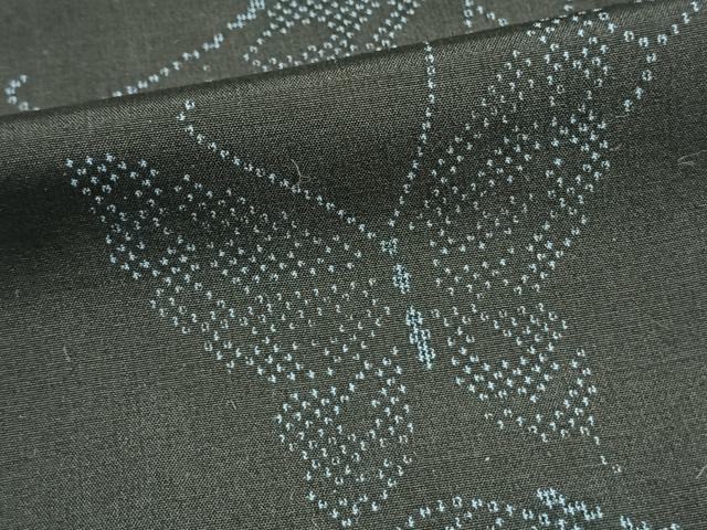 平和屋着物▽上質な紬 単衣 舞蝶文 黒地 正絹 逸品 AAAV8463fy