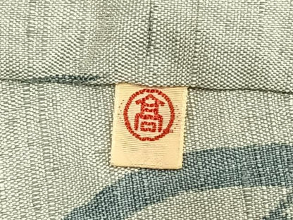 平和屋着物▽男性 紬 単衣 丸文 高島屋扱い 正絹 逸品 AAAV8465fy