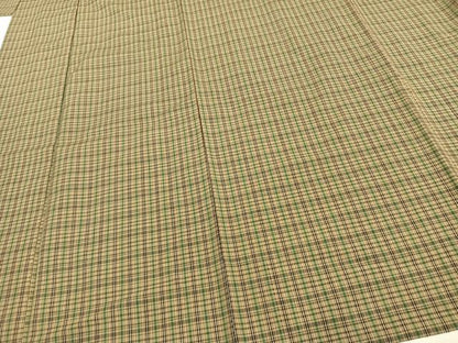 平和屋着物▽上質な紬 単衣 縞 正絹 逸品 AAAV8476fy