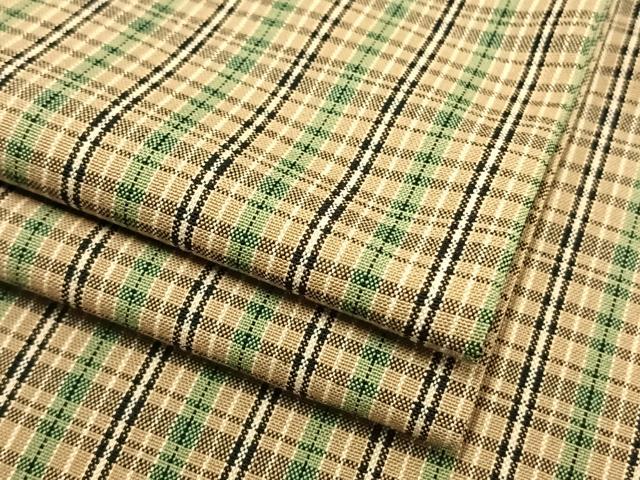 平和屋着物▽上質な紬 単衣 縞 正絹 逸品 AAAV8476fy