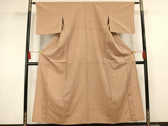 平和屋着物▽本塩沢 単衣 蚊絣 正絹 逸品 AAAV8477fy