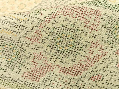 平和屋着物▽お召 単衣 割付文 正絹 逸品 未使用 AAAV8479fy