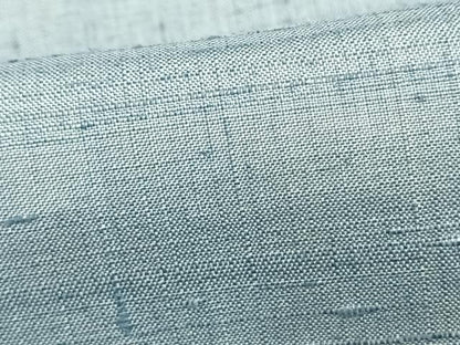 平和屋着物▽上質な紬　単衣　色無地　水色　正絹　逸品　AAAV8481fy