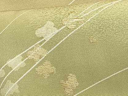 平和屋着物▽訪問着 単衣 草花文 暈し染め 金糸 正絹 逸品 未使用 AAAV8491fy