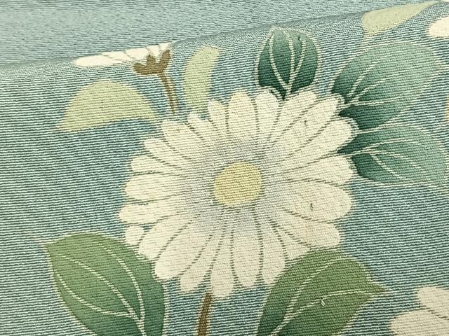 平和屋着物▽訪問着　単衣　枝花文　暈し染め　正絹　逸品　AAAV8499fy