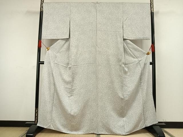 平和屋着物▽上質な小紋 単衣 花尽くし 正絹 逸品 AAAV8500fy