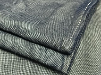 平和屋着物▽上質な色無地 無双 紗袷 紗×紗 留紺色 正絹 逸品 未使用 AAAV8502fy