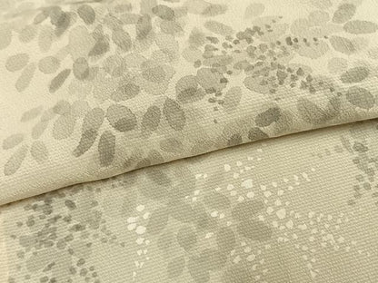 平和屋着物▽訪問着　単衣　作家物　手描き　草花文　暈し染め　正絹　逸品　AAAV8515fy