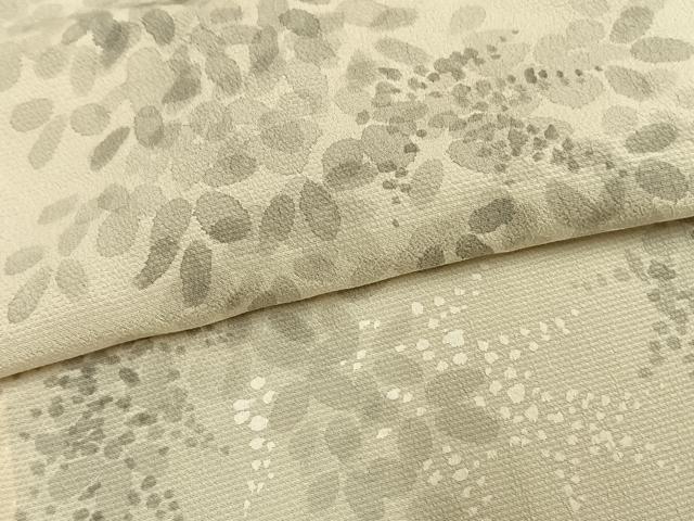 平和屋着物▽訪問着　単衣　作家物　手描き　草花文　暈し染め　正絹　逸品　AAAV8515fy