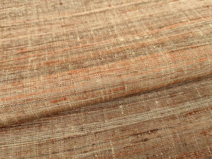 平和屋着物●上質な紬　横段文　正絹　逸品　AAAV8918ma